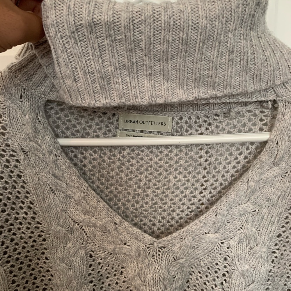 Urban Outfitters Turtleneck cut out V-neck Sweater
